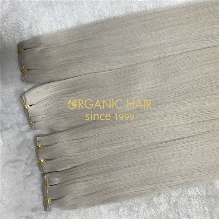 Full cuticle hand tied hair extensions in stock H137
